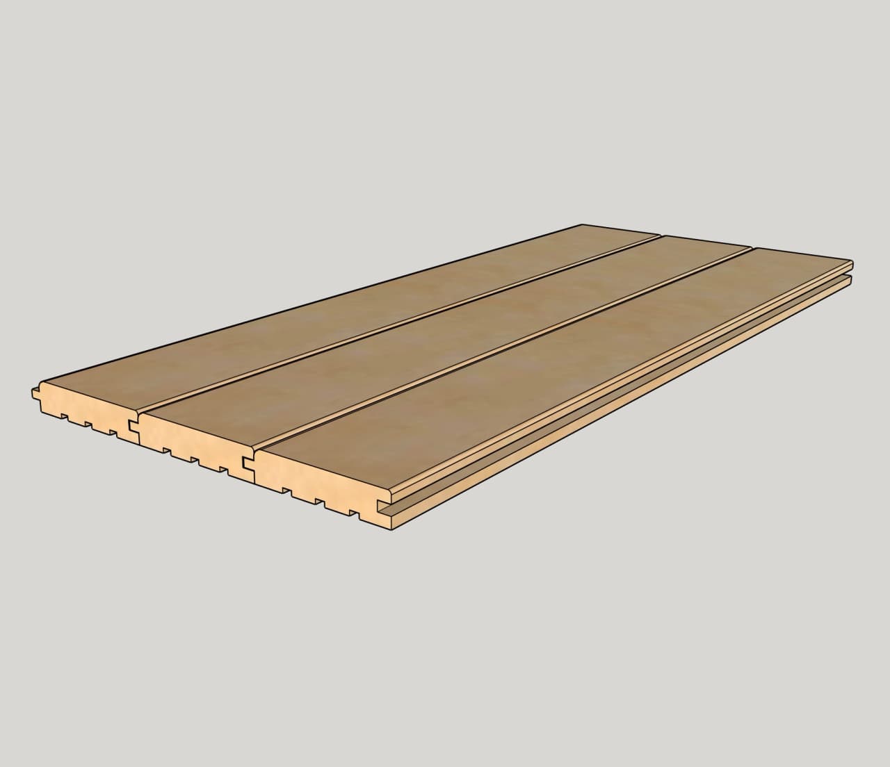 Вагонка "Штиль", лиственница